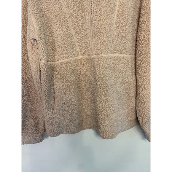 UGG By Koolaburra Pink 1/2 Zip Sherpa Fleece Pullover Sweatshirt Medium Winter - Picture 6 of 16